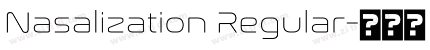Nasalization Regular字体转换